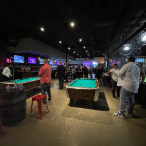 More than just drinks! BowlGames offers pool sharks, PinToss masters, and partygoers a vibrant space to connect and have a blast.